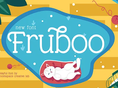 Fruboo – Fun Chunky Playful Font animal book branding chunky display graphic design illustration logo magazine playful serif typography ui vector