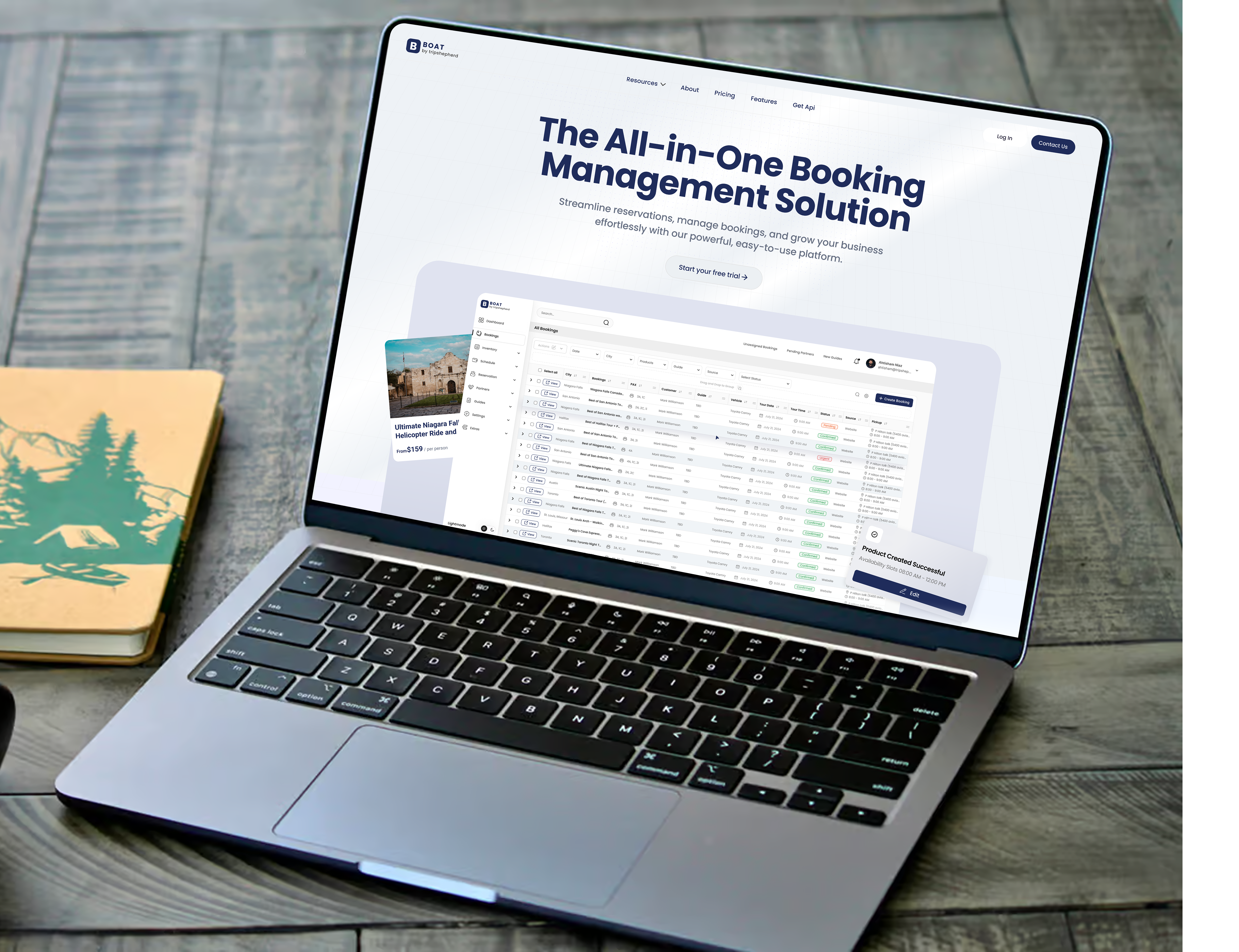 SaaS Website Design (Booking Management) booking landing page booking management dashboard design design ui ux landing page design landing page ui ux product design product website design saas website design web template website mockup design website template design website ui ux