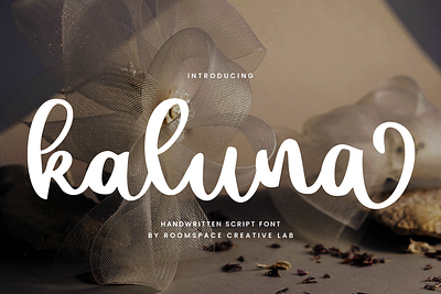 Kaluna – Elegant Handwritten Script Font aesthetic branding calligraphy display elegant fashion graphic design handwritten logo magazine makeup script font skincare typography wedding