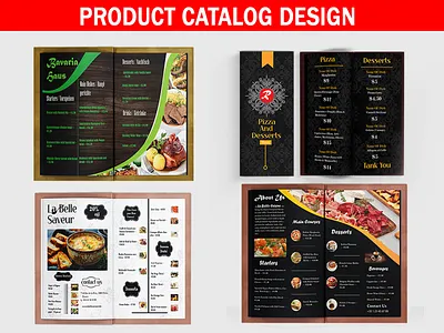 Product Catalog And Menu Design brand identity branding design brochure design catalog design creative design editorial design graphic design layout design lookbook design magazine design menu design print design restaurant menu typography design visual design