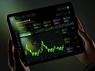 AI Mortgage Rate Tracker Web App | Smart Home Loan Insights ai ai mortgage tracker app app design dashboard finance app financial planning fintech fintech design loan tracker mortgage app mortgage calculator mortgage rate tracker web web app web design