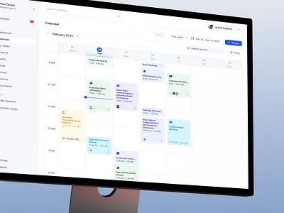 QuickSuite: Project Management - Calendar View allinoneplatform businesssoftware crmsoftware dashboarddesign designagency digitalagencytool documenthub freelancedashboard freelancertool invoiceautomation kanbandesign leadmanagement productivityapp saasdesign servicebasedbusiness smallbusinesstech taskmanagement tasktemplates uiinspiration uxdesign
