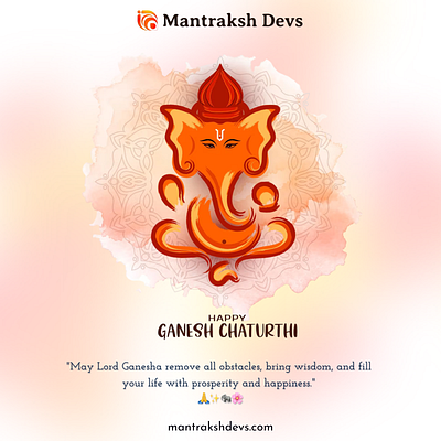 Shri Ganesh Chaturthi 3d animation auth branding design festival ganesh ganesh chaturthi ganesha graphic design hindu festival illustration indian culture logo motion graphics traditional typography ui ux vector