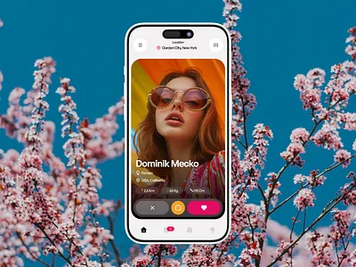 Dating Mobile App app chat couple dating dating app finder match message minimal mobile modern ui relationship romance social media swipe ui ux