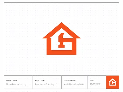 Powerful Home Restoration Logo Design – Available for Purchase! branding constructionlogo contractorlogo homehammerlogo homelogo homerepairlogo homerestorationlogo houselogo logo logo deisgner logodesign realestatelogo remodelinglogo renovationlogo repairlogo restorationbranding restorationcompanylogo restorationlogo