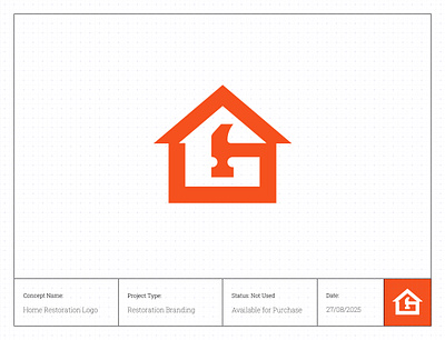 Powerful Home Restoration Logo Design – Available for Purchase! branding constructionlogo contractorlogo homehammerlogo homelogo homerepairlogo homerestorationlogo houselogo logo logo deisgner logodesign realestatelogo remodelinglogo renovationlogo repairlogo restorationbranding restorationcompanylogo restorationlogo