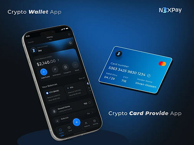Crypto Wallet App - Card Provider analytics card app crypto app design crypto banking crypto exchange crypto mobile crypto payments crypto wallet app crypto website cryptocurrency dark mode dipa inhouse e wallet fintech app ios ios app mobile ui payment app telegram bot app web3 app