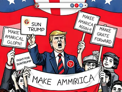 SUNTRUMP - Meme Coin Website meme coin meme coin landing page meme coin template meme coin website sun trump web design