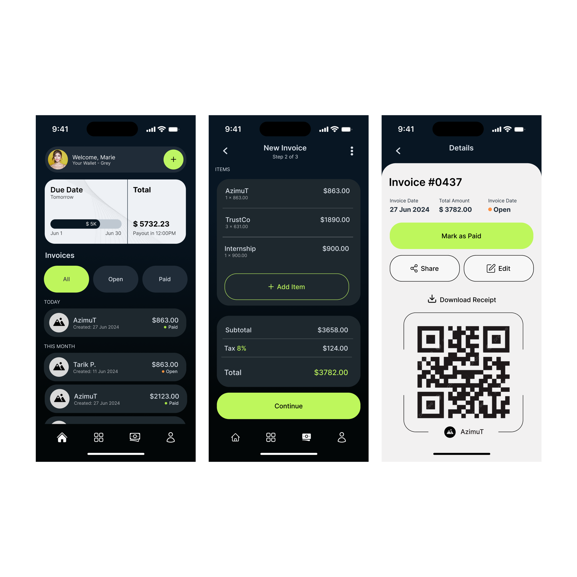 Wallet App UI