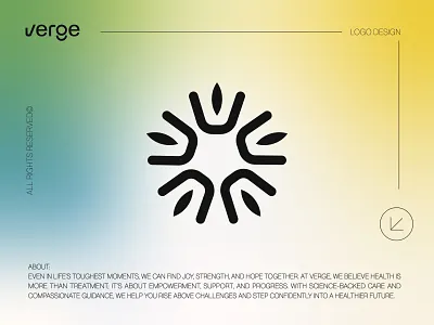 Letter V - leaf brunches Logo mark - GLP-1 Telemedication Brand branding brunches creative logo design glp 1 healthcare icon leaf letter v logo logo design medical mental health minimal logo modern logo sun technology telemed victory sign wordmark logo