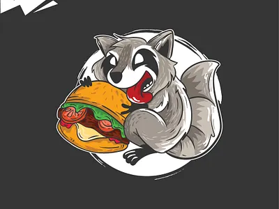 RACOON branding character character design design graphic design illustration logo mascot ui vector