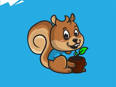 SQUIREL branding character character design design graphic design illustration logo mascot ui vector