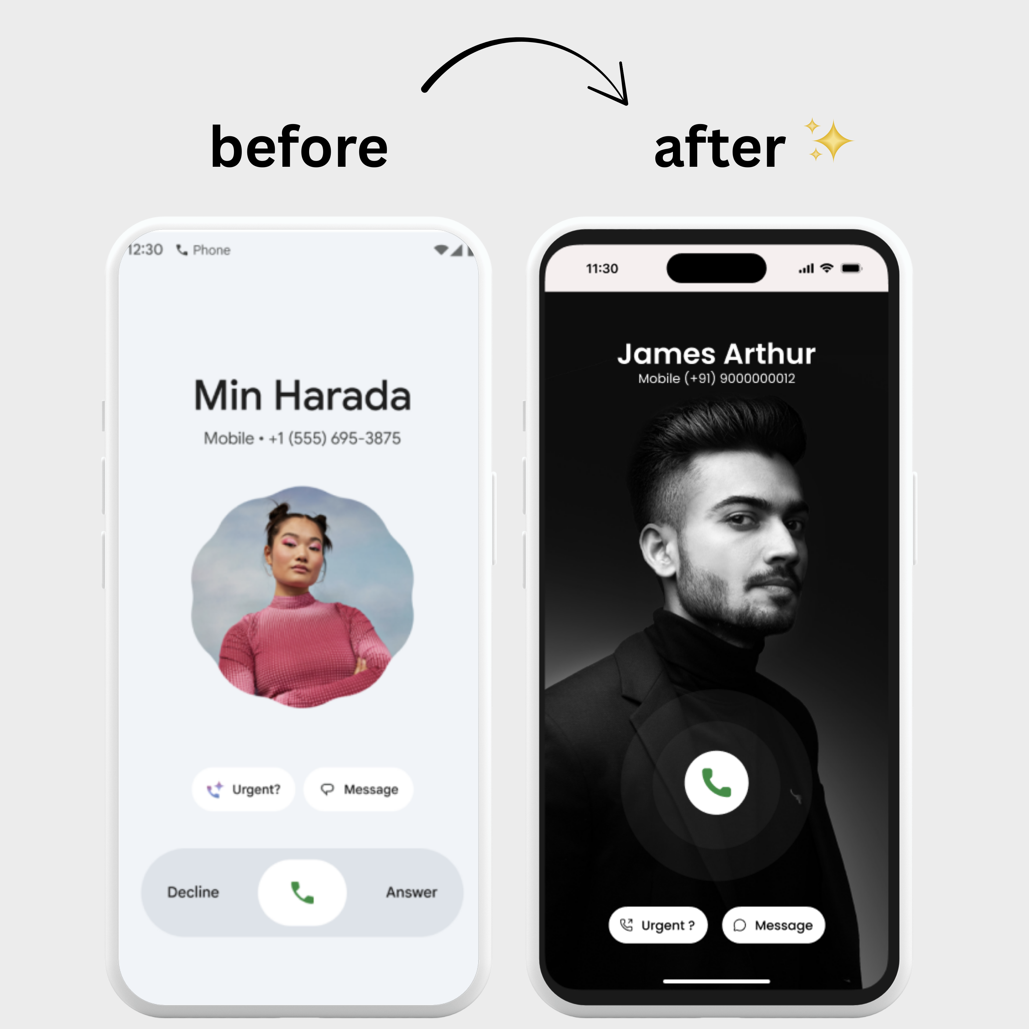 Google Dialer UI Redesign - Phone App google redesign ui uiux