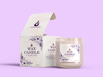 Candle Box Design And Label Design beauty product design box mockup box packaging branding design candle mockup candle packaging cosmetic packaging decorative candle elegant packaging floral design handmade candle home decor packaging label design minimal design modern packaging packaging design packaging mockup premium packaging product packaging wax candle