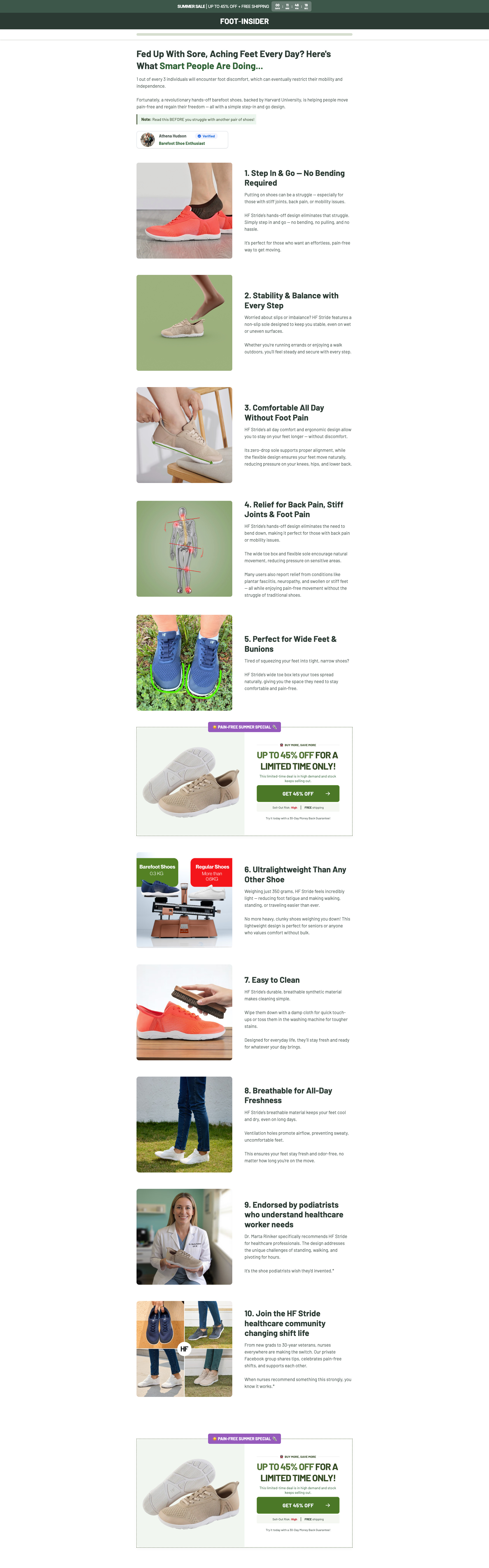 Hike-Footwear Listicle Page | Funnelish Template 10 reason listicle page foot insider listicle page funnelish funnelish expert funnelish listicle page funnelish listicle page sample funnelish template listicle page