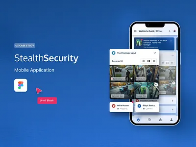 Designing the Mobile App for Cellular Security Cameras cameraapp color pallete figma handoff information architecture interactiondesign iot mobile app product design prototyping research security surveillance ui ui design user persona ux ux case study ux design wireframing