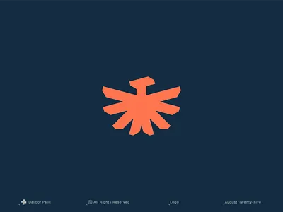 Phoenix Bird logo concept bold branding burn business finance fire flame fly geometry graphic design growth logo minimal rise saas startup strong sun trust up