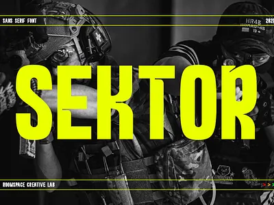 Sektor – Bold Modern Condensed Font bold branding condensed confident display dynamic energy fitness graphic design headline headlines logo magazine modern poster strong team typography