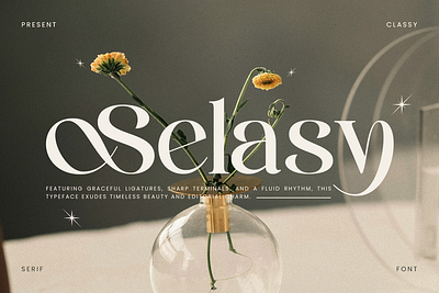 Selasy – New Modern Font aesthetic beauty brand identity branding chic corporate display elegant font graphic design logo luxury magazine modern font premium refined sophisticated stylish typography ui
