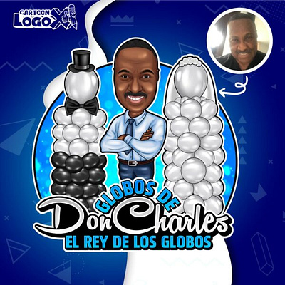 Cartoon Business Logo for Globos de Don Charles By CartoonLogoX brandidentitydesign branding businessbranding businessidentity cartoonbusinesslogo cartoonlogo cartoonlogodesign cartoonlogodesigner creativebranding creativelogodesign customlogodesign custommascotlogo dribbbledesign eventbranding graphic design illustratedlogo logo logoportfolio mascotlogo playfullogo