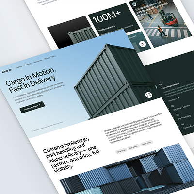 CLEAREX blinxpace branding design modern product simple ui ux web website