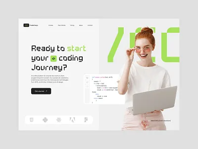 Landing page. CodeCamp design graphic design landing page ui ux web website