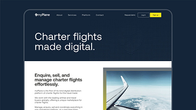 myPlane branding identity logo ui web design