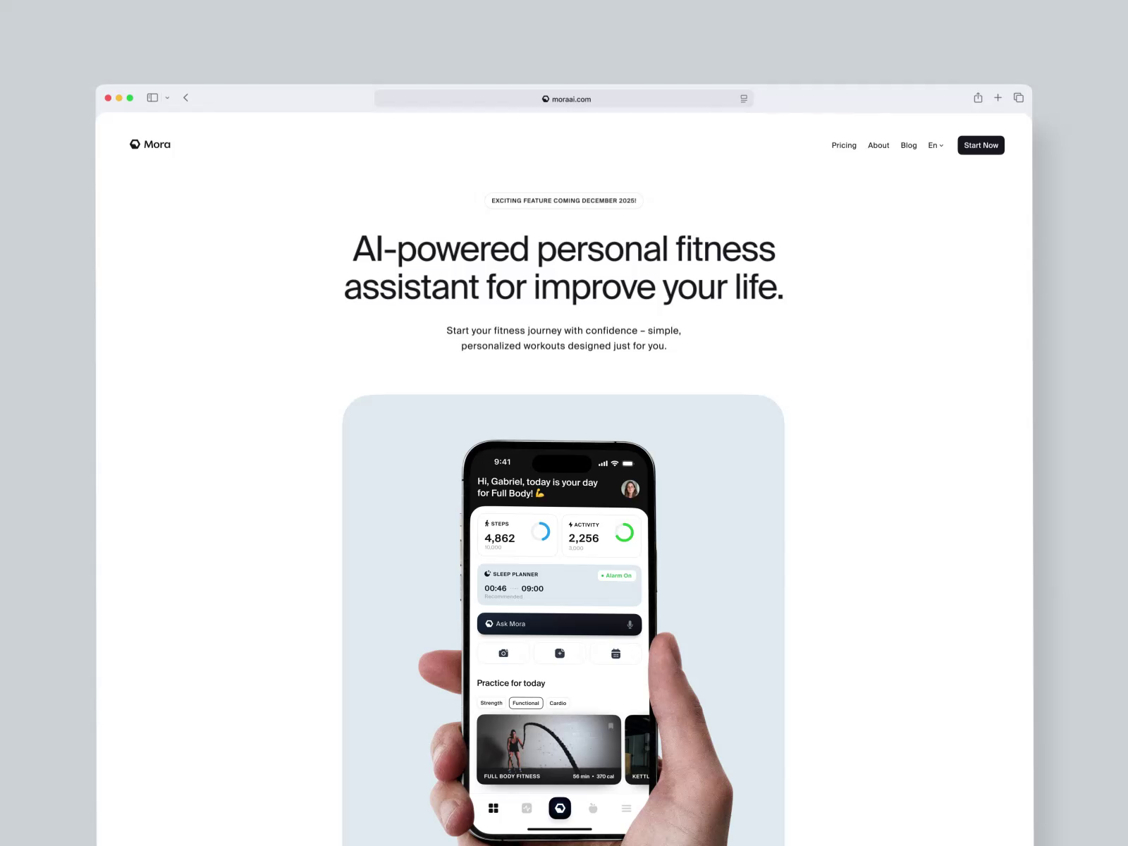 Example of Fitness App Design Concept