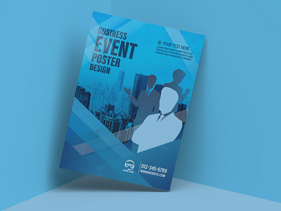 Professional Business Event Poster corporate seminar poster minimal flyer