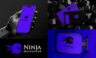 NINJA Messenger — Silence the Noise brand guidelines brand identity branding logo minimal logo