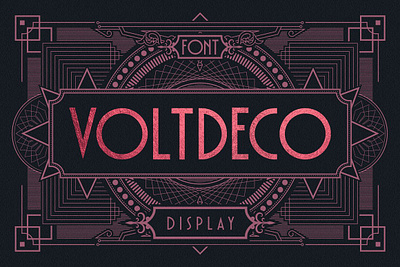 VOLTDECO Font art deco art deco font body type display font font typeface modern font retro font sans serif font sans serif typeface timeless font typeface font vintage font voltdeco font