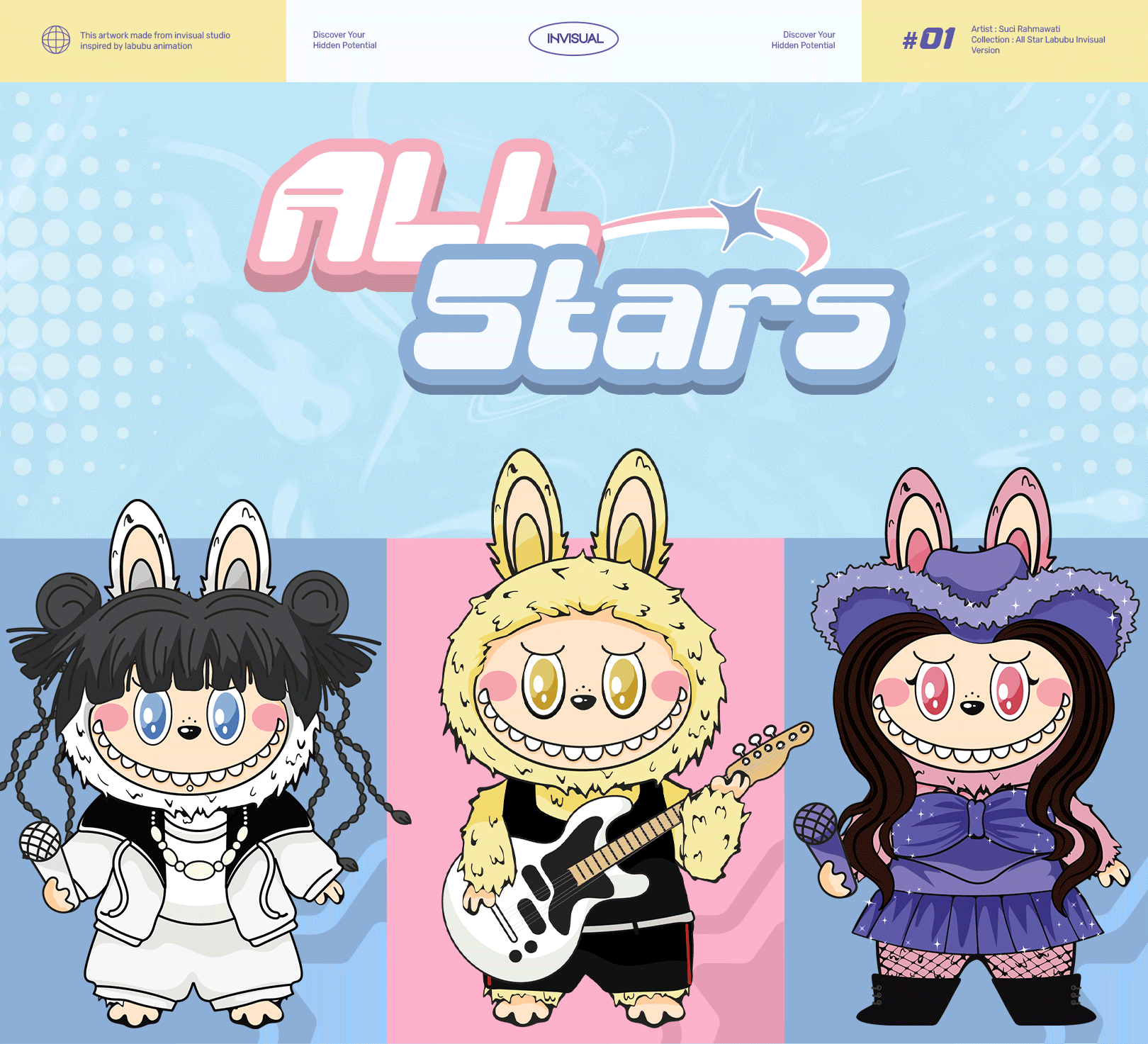 Example of Labubu All Stars  Character Illustration