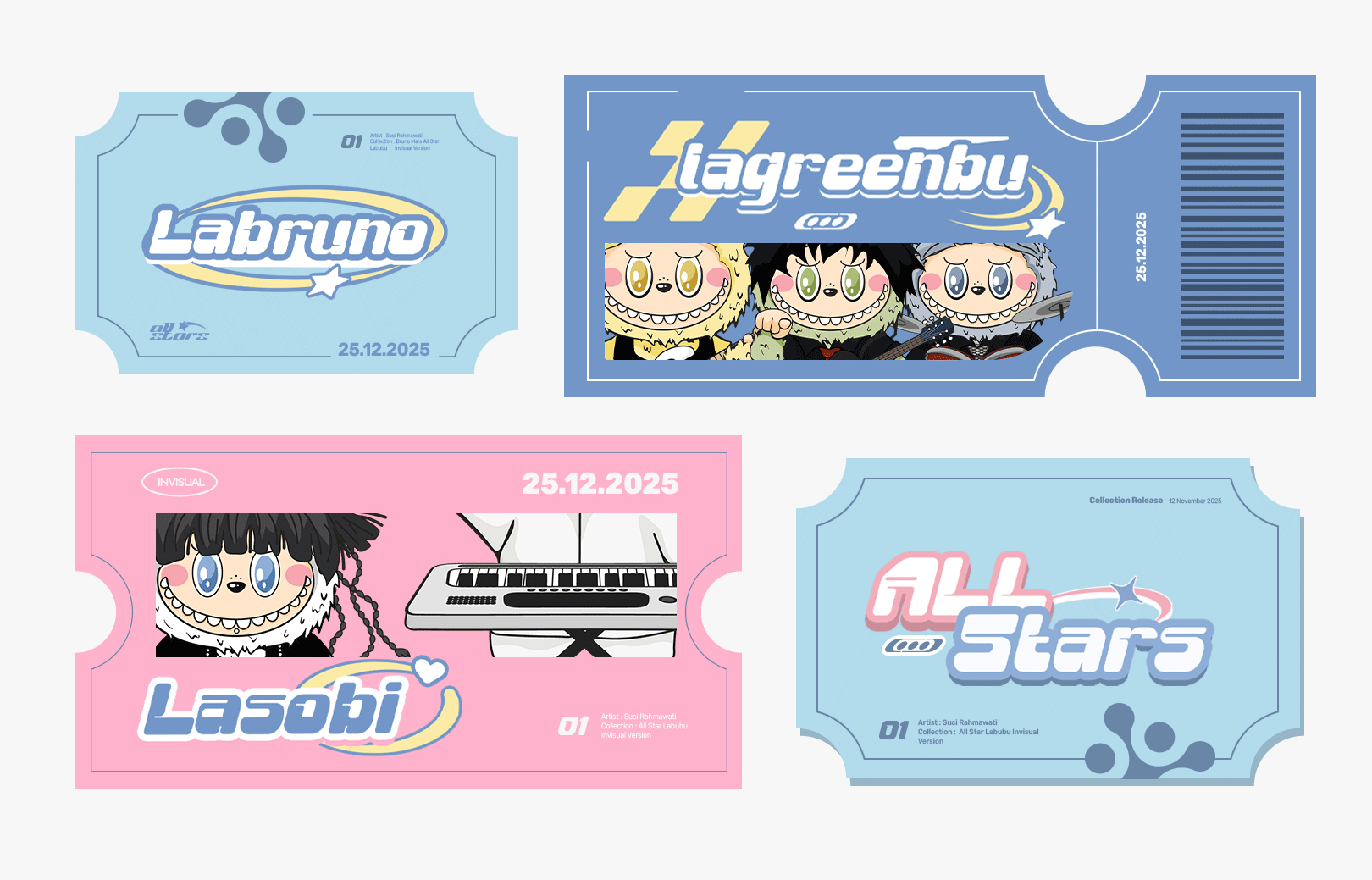 Example of Labubu All Stars  Character Illustration