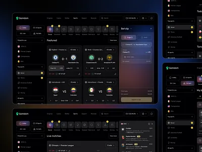 Betting Web App UI/UX app betting blue design gradient gradients graphic design interface platform purple sports ui uiux ux web webapp