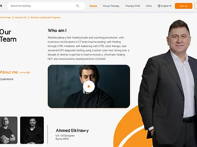Our Team Page motion graphics team ui ux web design website