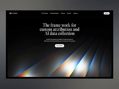 Rebranding & website redesign for Hyros animation brand identity branding corporate identity design gradient hero identity motion graphics ui unicorn web website