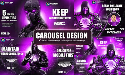 Carousel Design | Linkedin | Instagram branding carousel design graphic design logo ui