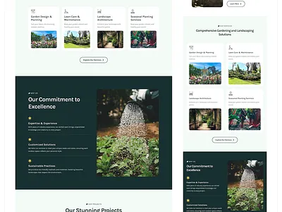 garden website responsive website