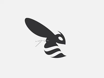 Hornet Simple Logo animal logo bee bee logo bold logo branding esport hornet hornet logo logo logo designer. modern logo simple logo