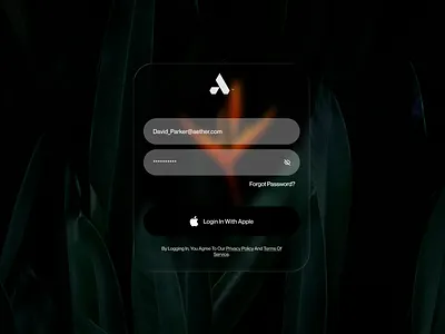 Aether AI - Onboarding Page ai product apple glass glass effect graphic design onboarding product design saas user interface
