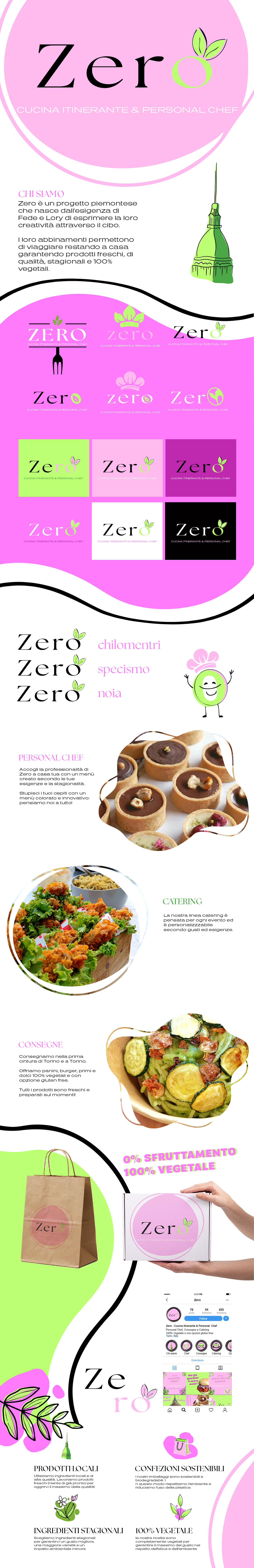 Zero Brand Design art direction brand brand design brand identity branddesign branding cooking graphic design graphicdesign identity instagram logo marketing packaging pink social social identity ui vegan vibrant