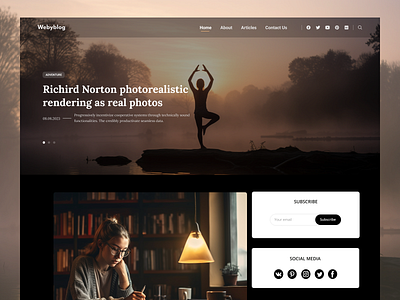 Blog Website Design – WebyKing ui