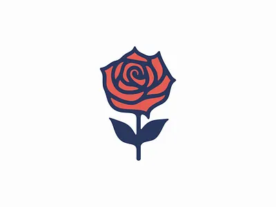 Rose Logo beauty branding design emblem fashion florist flower icon illustration logo mark nature plant rose vector