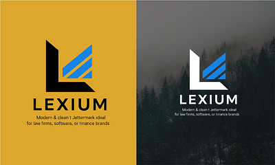 LEXIUM Logo 3d branding graphic design logo