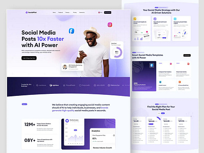 Social Pilot branding graphic design logo ui
