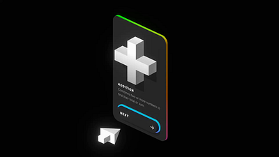 VolumeUI: Backplate RGB Borders 3d math 3d ui animation button interaction design microinteractions modal panel rgb spatial computing ui unity3d volumetric vr xr