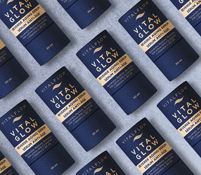 Reverse, anti-ageing Serum label design anti aging serum bottle label brand identity branding design graphic design illustrator label logo design packaging packaging design productk design serum serum label serum packaging