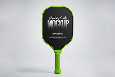 Pickleball Paddle Mockup Minimalist Design minimal product design