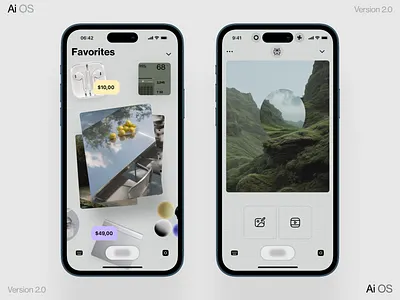 AI Art dashboard data generation homepage interface ios iphone mobile video