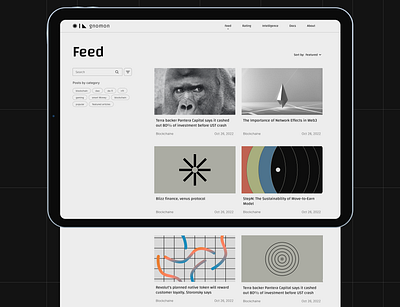 Gnomon | WebSite Investigative Analytics platform branding design landing ui web